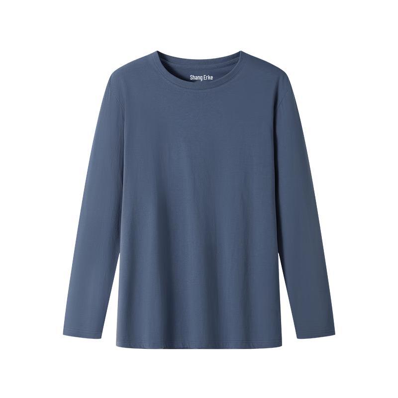 

Мужская футболка с длинным рукавом из 100% хлопка, антибактериальная, с круглым вырезом 2XL