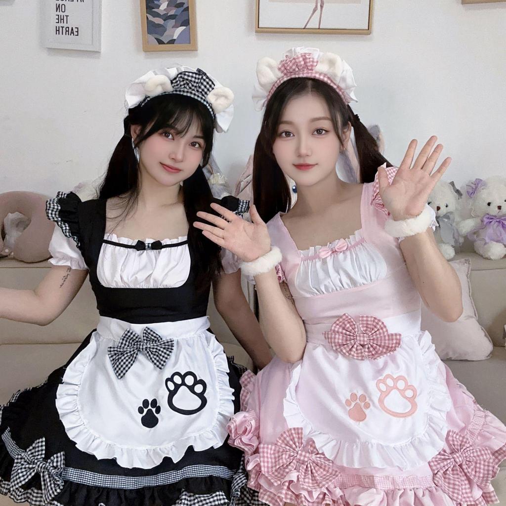 Sweet Kitten Anime Lolita Maid Cosplay Dress