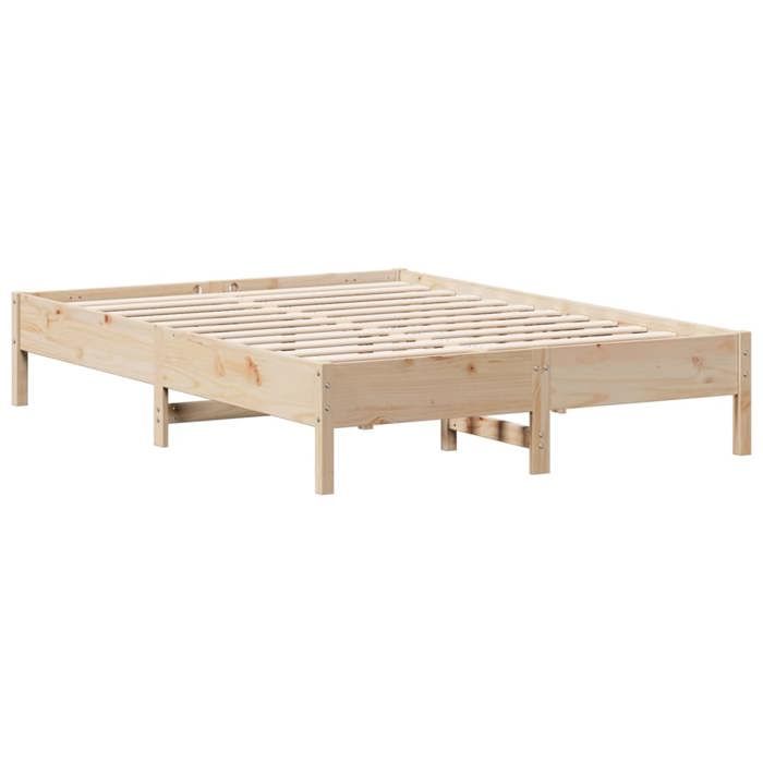 VidaXL Cadre de lit 150x200 cm bois de pin massif 842694