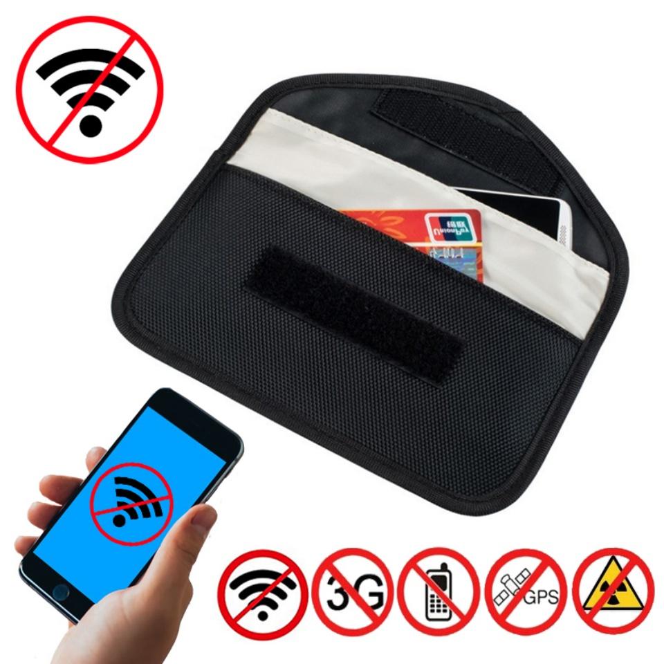 Car Key Pouch Accessories Faraday Signal Blocking Bag Protec Cell Phone Cover Signal Blocker Case Cage For Keyless Key Radiation