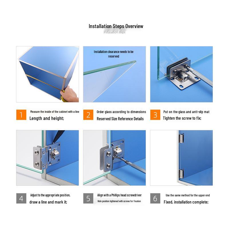 Frameless Swing Glass Door Hinge for Wine Cabinet