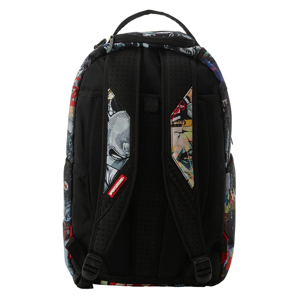 Sprayground x Batman Collaboration Logo Pattern Print Polyester Backpack Men backpack Multicolor W1135810
