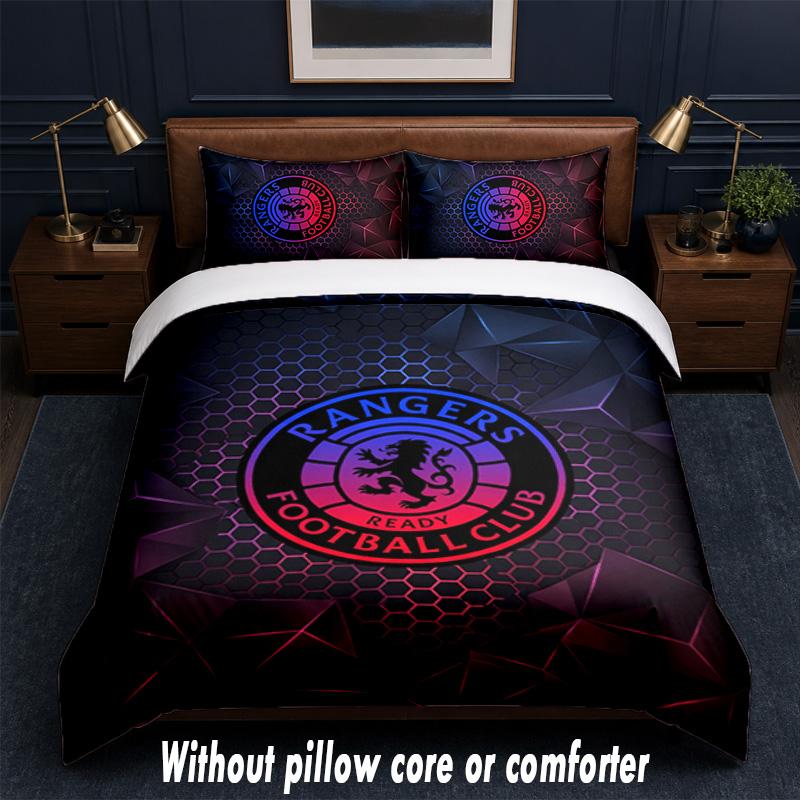Set Biancheria da Letto Design Rangers FC 1 Copripiumino + 2 Federe Morbido Traspirante Biancheria da Letto per la Casa