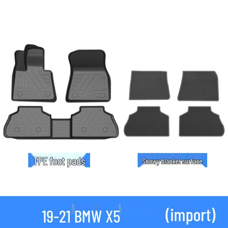 BMW X1/X5 TPE Waterproof Trunk Mat & Rear Seat Protector