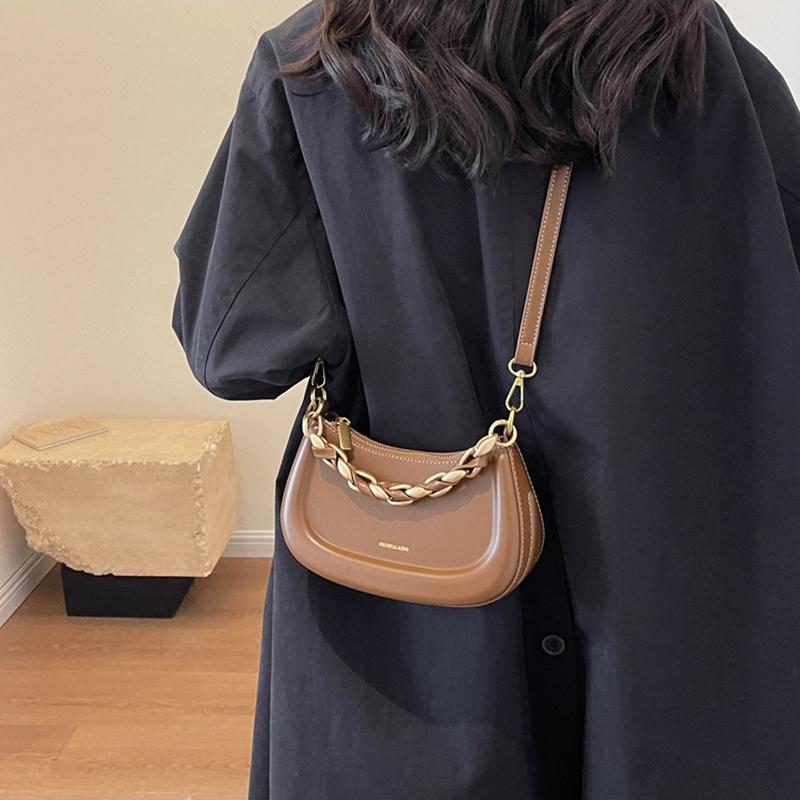 Prancūziška niša rankinė, moteriška rudens ir žiemos pečių krepšys, universalus retro stiliaus balno krepšys