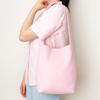 Daiso Embroidered Point Tote Bag (pink)