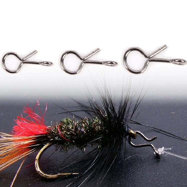 Quick Change Lure Clip for Hook Lures Fly Fishing Snap Stainless Fishing Connector Lure Change Clip