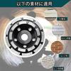 GOOMAND Diamond Blade, 125mm, for Concrete Grinder Machines, Cup Sander, Double Grinding Surface, for Medium Finishing