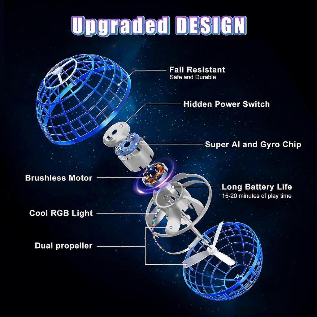 Smart Sensor UFO Flying Disc, Spinning and Floating Model, Magic High-Tech Toy for Boys and Girls
