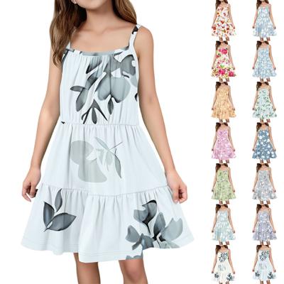 Children's Summer Casual Fashion Round Neck Sleeveless Dress