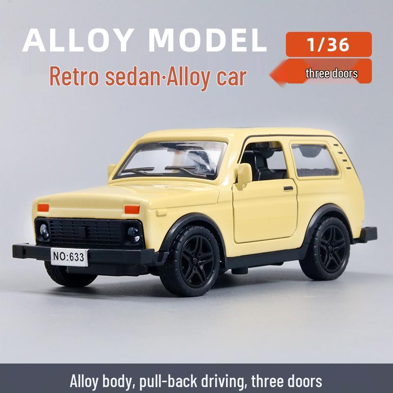 

1:36 Ретро Классическая литая игрушечная машинка Beetle с тремя дверями и инерционным механизмом