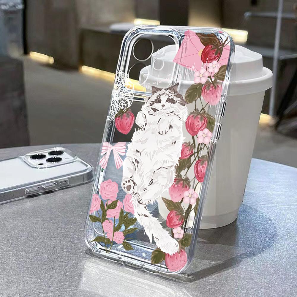 Kryt na telefon pro Samsung A56 5G Galaxy A55 A36 A26 A16 A15 A35 A34 A33 A54 A53 A52s A25 A14 A13 A06 A05s A05 Měkký TPU Květinový kryt