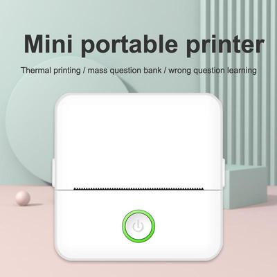 Mini Sticker Printer,Inkless Thermal Printer, Pocket Bluetooth Printer For Halloween Christmas Gift For Photo Memo Impressora