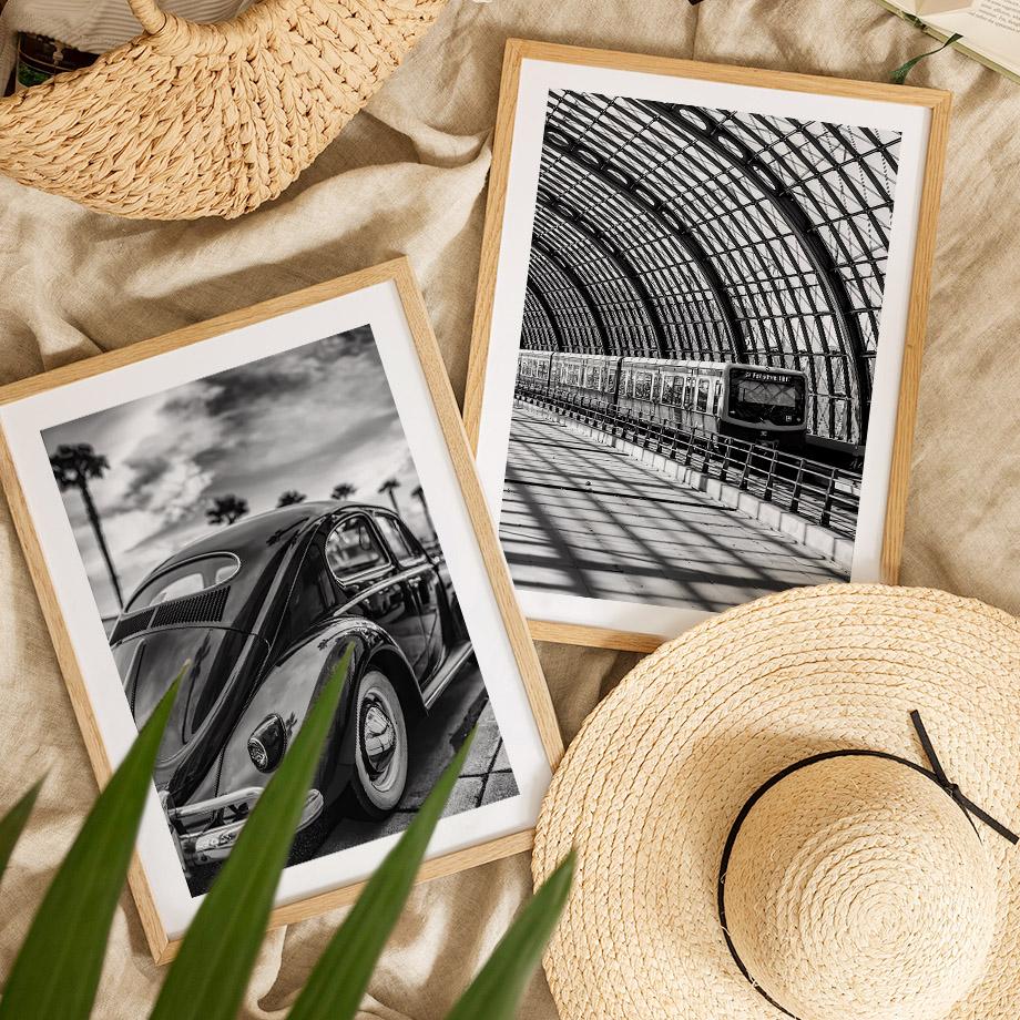 Fashion Paris Towel Luxury Vintage Car Black White Wall Art Canvas Painting Living Room Decor Posters And Prints Wall Pictures No Frame