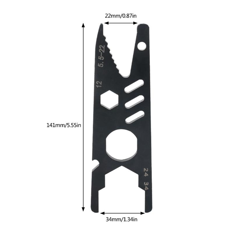 Black High Strength Steel Wrench Spanner with Ergonomic Grip for Efficient Tube and Nut Assembly