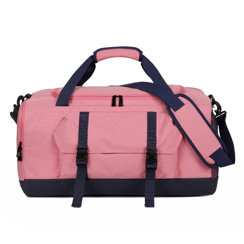 Dry and Wet and Separate Shoes Yoga Gym Bag Large Capacity Fashionable Contrasting Color Portable Pressure-reducing Travel Bag