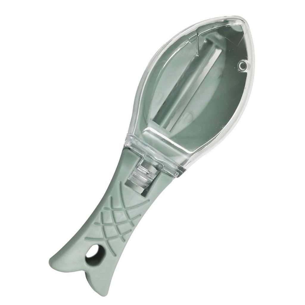 Fish Scaler Practical Easy to Use Fast Fish Scale Remover Peeler Scraper Tool with Lid for Home Kitchen