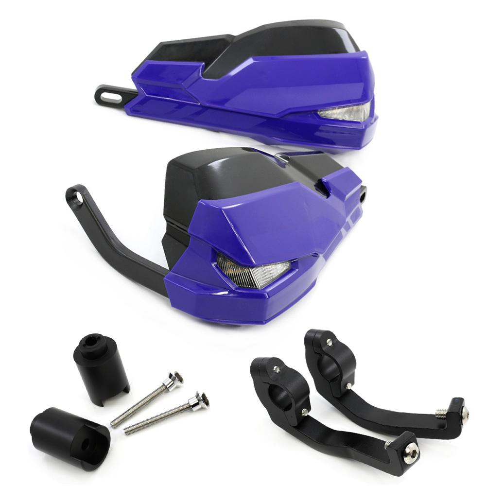 

LED motorcycle handle wind shield handguards For Honda NC700X NC750X 2012-2019 include Signal Lights and Daytime running lamp синій