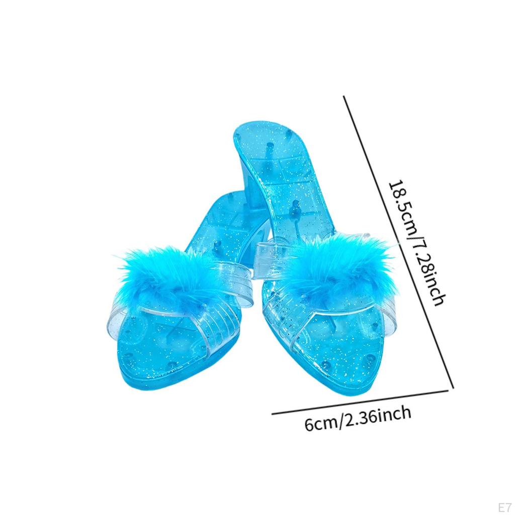 Girls Portable And Multifunctional Princess Shoes Slip-on Dress Up for Cosplay Party Birthday