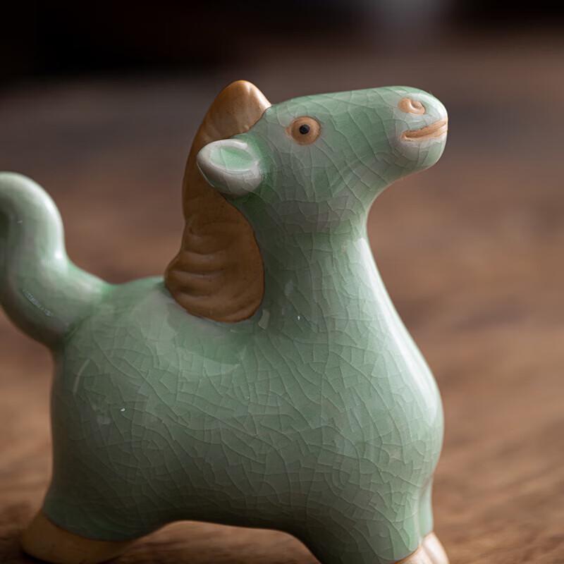 Ru Shan Ming Ru Ware Green Horse Tea Set