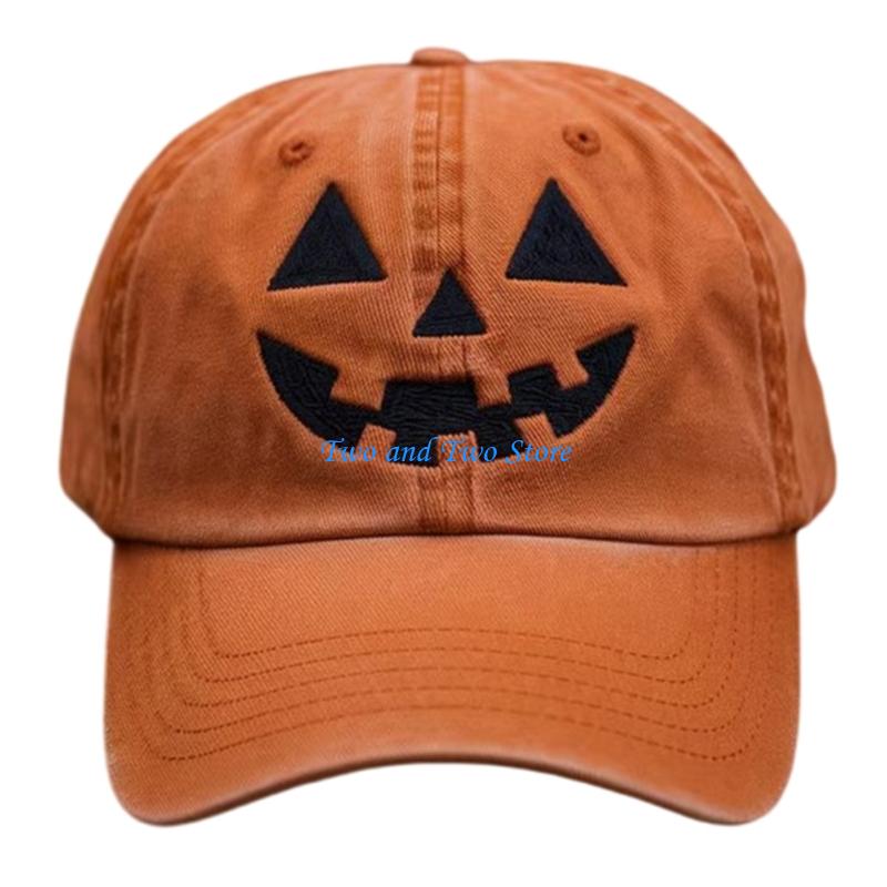 HX6F Eye Catching Baseball Cap Halloween Theme Practical Construction Adjustable Closure