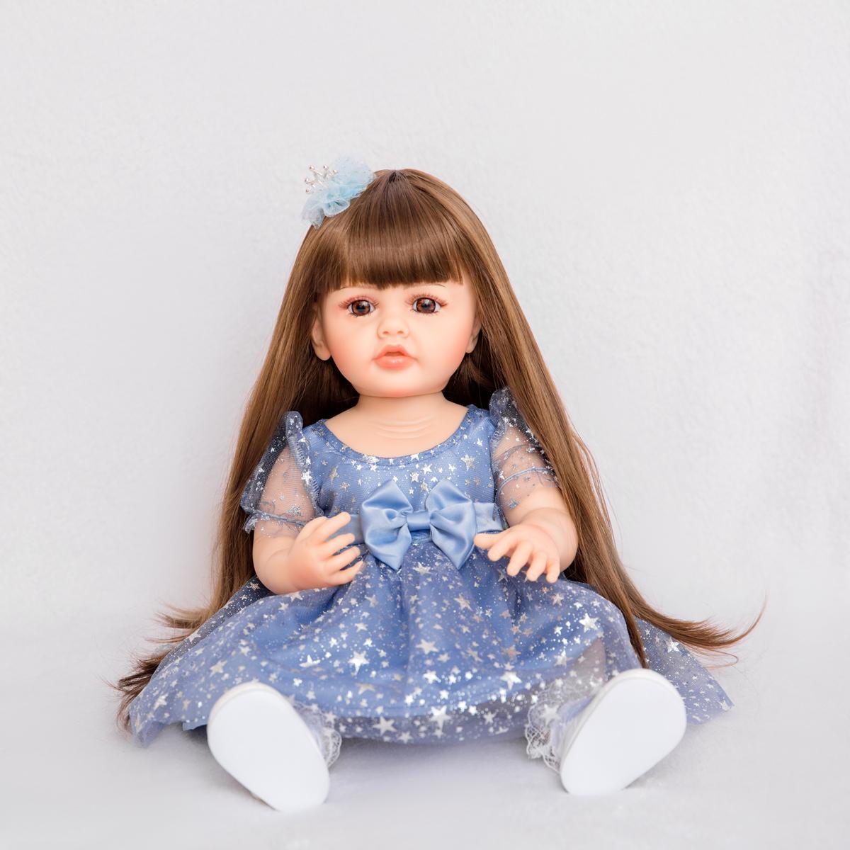 KEIUMI Bebe Reborn Dolls 55 см Водонепроницаемая силиконовая полностью виниловая кукла — фото 3