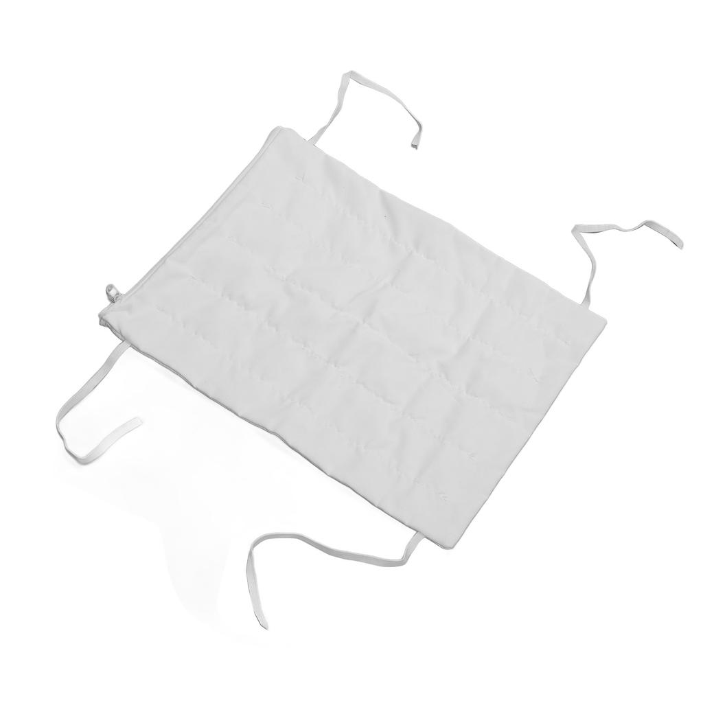Cotton Chinese Herbal Bag with 4 Fixing Straps Hot Compress Microwavable Cotton Sachet Bag White 34
