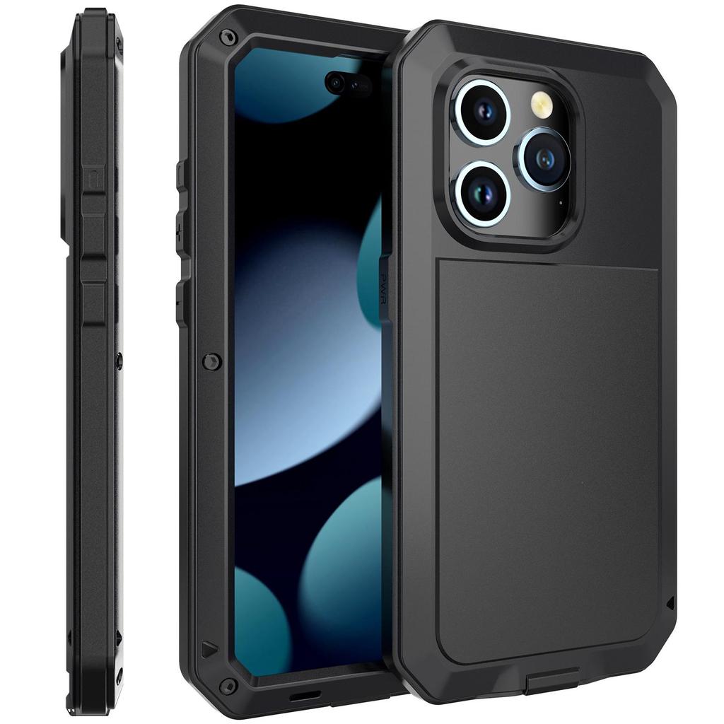Apple 16 Three-Proof Metal Tank Phone Case for iPhone 15 Pro Max - Drop-Proof, Dust-Proof, Sealed Protection