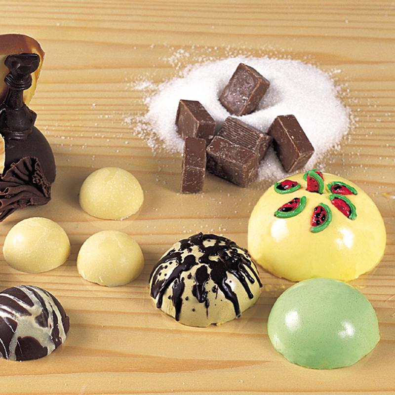 3Pcs/Set Silicone Mold Kit 6/15/24Holes Semicircle Bakeware For Cake Decor Pudding Chocolate