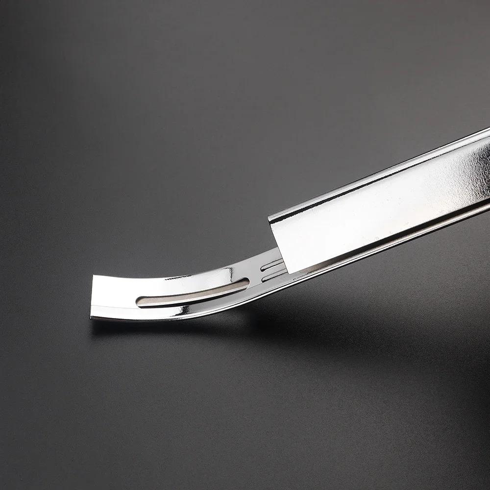 Metal Leather Thinning Knife Home Safety Beveler DIY Cutting Tool with Replacement Stainless Steel Blade Thinning Leather Crafts