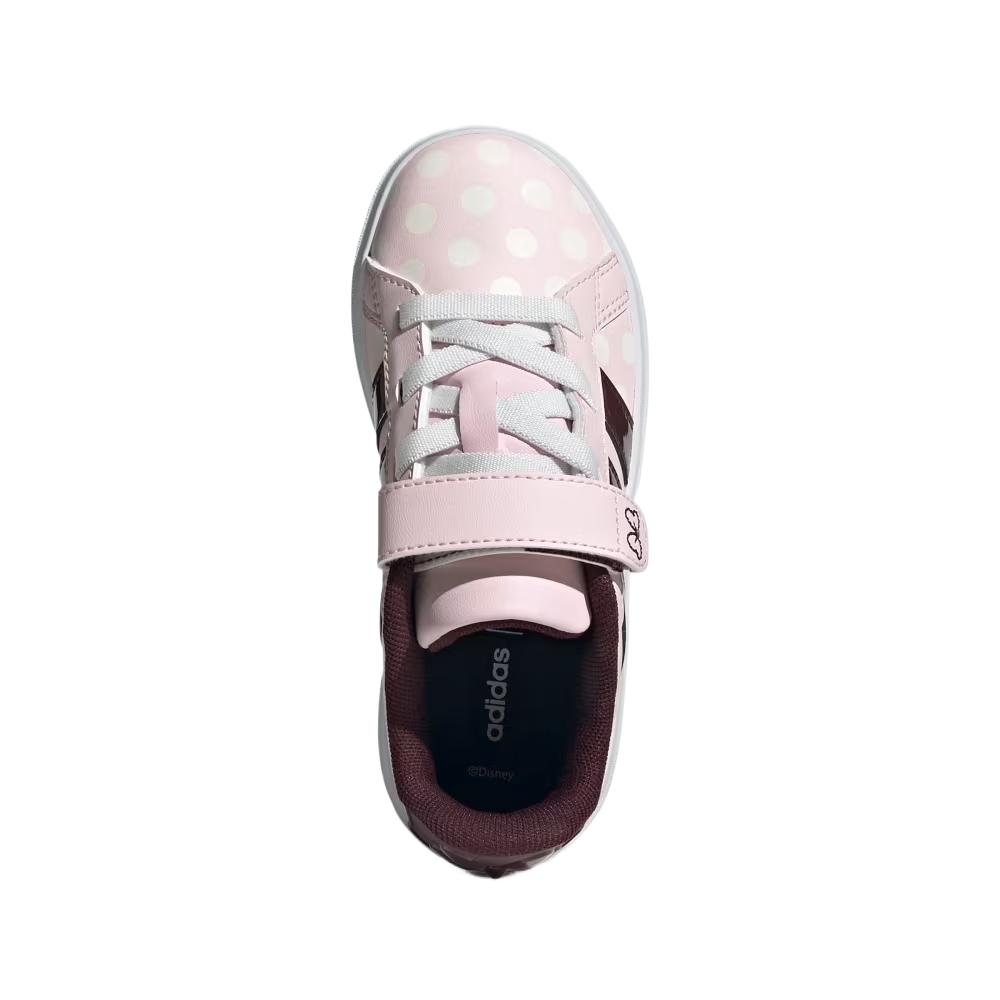 Disney X Adidas GRAND COURT Kids' Outdoor Shoes Pink White Kids' Sneakers JR8133