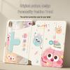 QBOSS Huawei MatePad Rotating Case with Pen Slot - Colorful Sootball Design