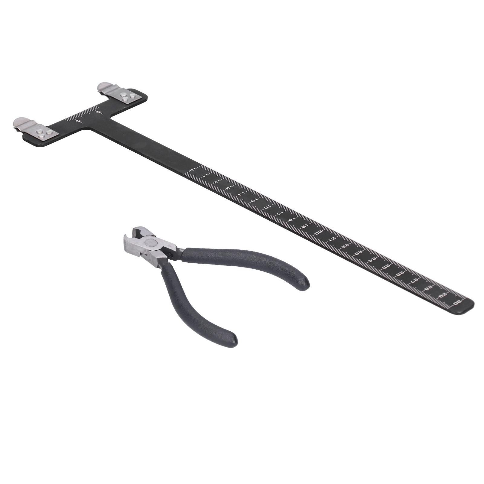 

Archery Aluminum Alloy Ruler RecurveCompound Bow T Shaped Bow Measurement Tool Set