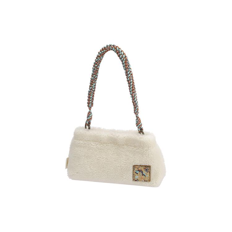 

New LiNing CF Tracing Polyester, Synthetic Leather Shoulder Bag Regular Women s White ABDQ468-1 21.1*4.1*13.0CM