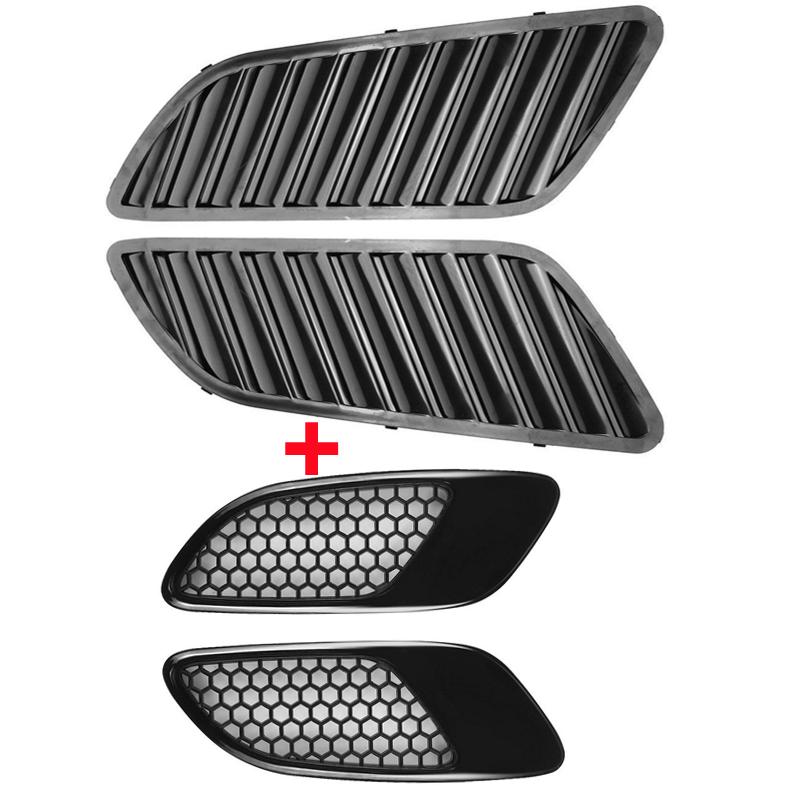 Engine Hood Vent Louvers Air Scoop Bonnet Vent Cover For BMW E90 E91 E92 E93 F30 F80 E46 M3 Air Intake Cover Glossy Black