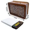 Wooden Money Bank Handmade Home Decor Craft Savings Box for Desk Countertop with Coin Slot