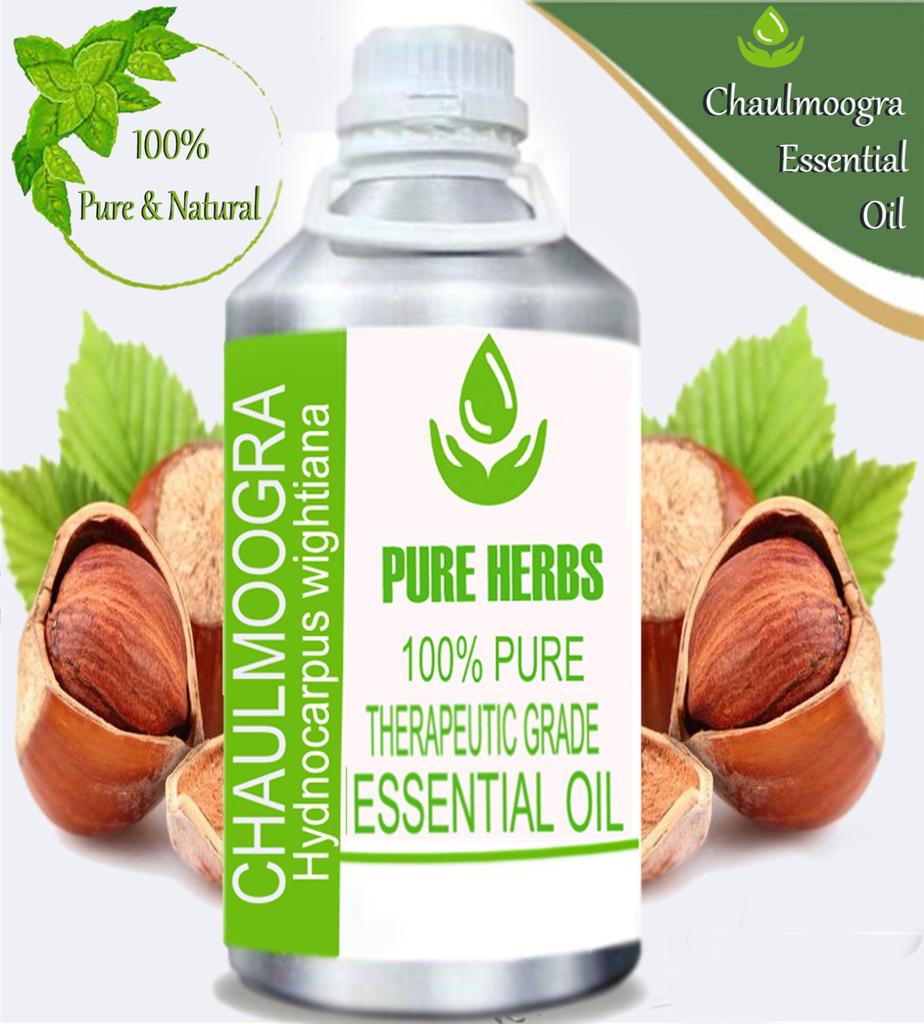 Pure Herbs Chaulmoogra 100% Pure Natural Hydnocarpus Wightiana Essential Oil ZA 288