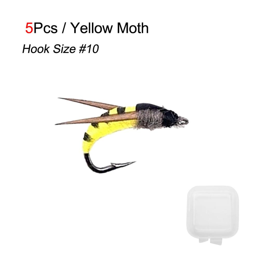 5Pcs/Box Artificial Insect Bait Lure Worm/Ant/Bee/Moth/Bug for Trout Fishing