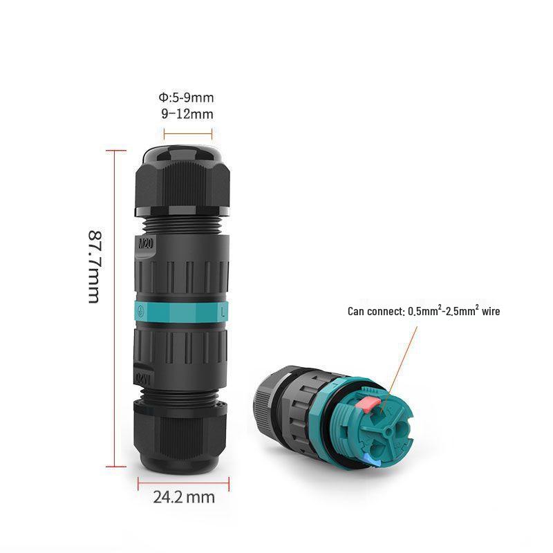 E-WeiChat Waterproof Screwless Quick Wire Splice Connector for Outdoor LED Lighting (2/3P)