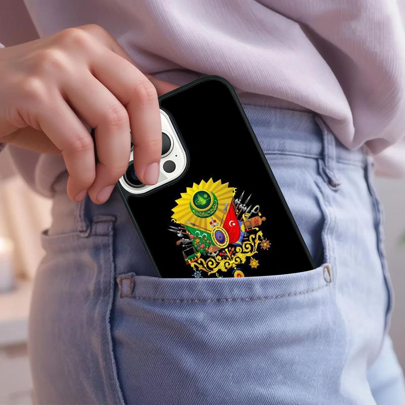 Ottoman Empire Coat Of Arms Phone Case For iPhone 17 Air 15 16e 14 13 Pro Max Coque 12 11 Pro Max PLUS cover