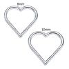 G23 for Titanium Earrings Heart Nose Hoop Ring Nostril Piercing Jewelry Studs