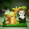 Swing Panda Pen Holder Ornament Children's Educational Building Block Toys