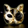 Anspruchsvolle venezianische Katzenmaske für Maskeraden, Mardi Gras, Vintage-Halbmaske für Erwachsene und Partybegeisterte