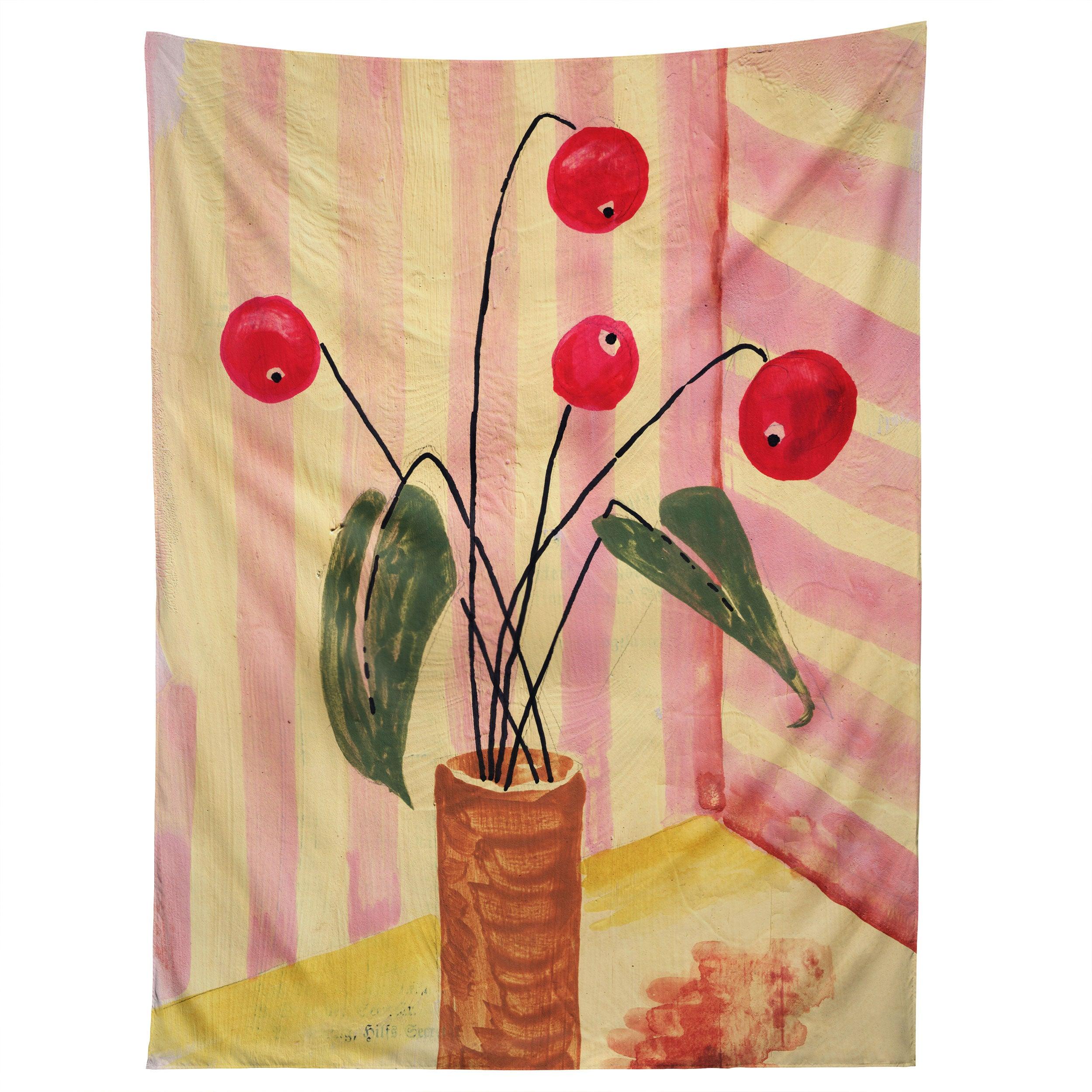 FLOWERS IN A VASE 1 tapestry 75x100