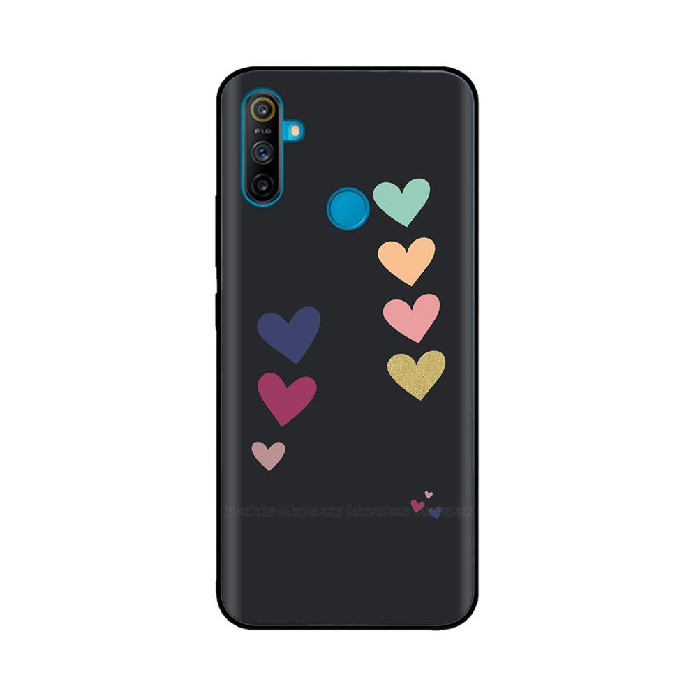 Etui do Realme C3 Miękkie Czarne Silikonowe TPU Wzór Tylna Klapka Do OPPO Realme C3 RMX2020 C 3 RealmeC3 Malowane Etui na Telefon Fundas