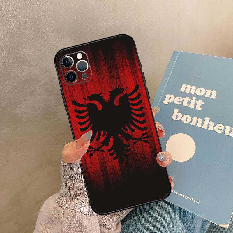 

Albania Flag Case For iPhone 17 Air 16 15 14 13 11 12 Pro Max 13 mini XR 15 16 Plus 16e Back Cover Shell iPhone 15Pro MAX