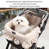 Pet Strollers Pad with Pillow for Pushchair Use Strong Polyester Fabric Thicken Cushion for Small Animal Outdoor Use