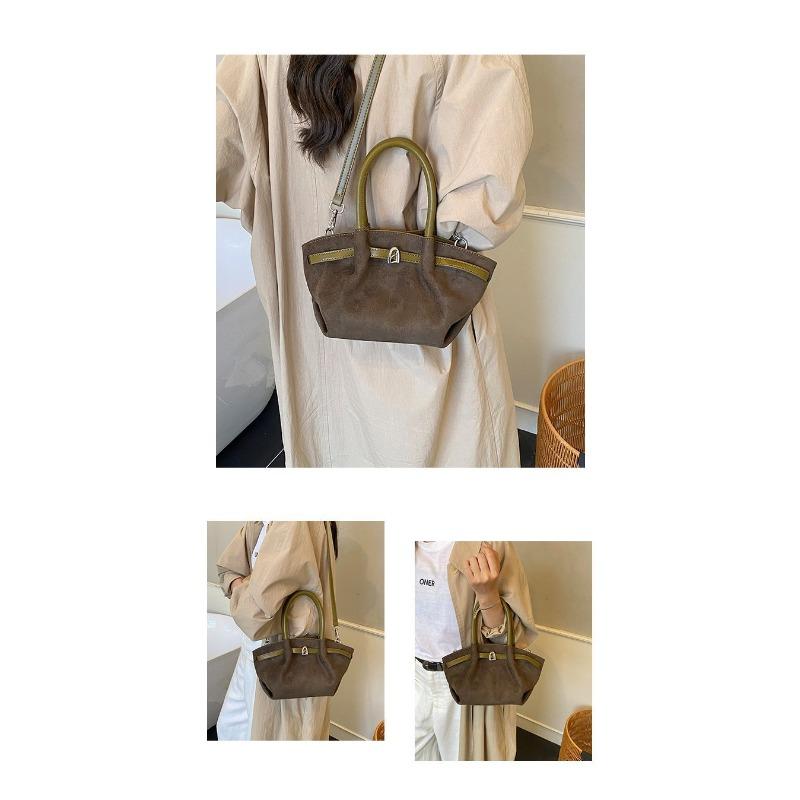 Tragetasche, Einschultertasche mit großem Fassungsvermögen, Schlichte Pendlerhandtasche
