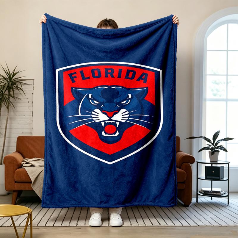 Florida Panthers Soft and comfortable flannel Suitable for sofas living rooms outdoor camping travel and also makes a great anniversary gif