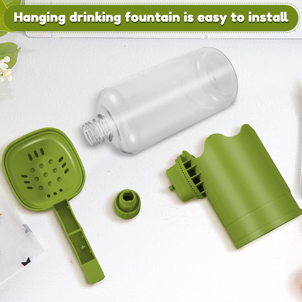 Small Animals Drinker 750ml Rabbit Water Bottle Hanging Auto Pet Water Dispenser No Drip Pet Water Bottle Bowl for Hamster Bunny